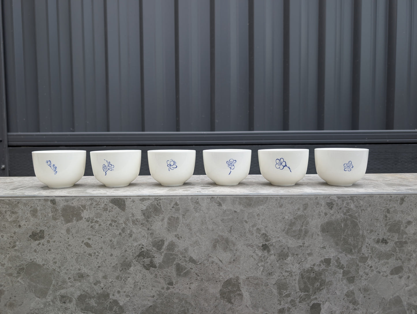 [皆有時茶杯］ 梅花六式